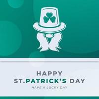 Happy St. Patricks Day March Celebration Vector Design Illustration. Template for Background, Poster, Banner, Advertising, Greeting Card or Print Design Element