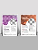 Abstract business flyer design template vector