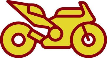 Race Bike Vector Icon Design