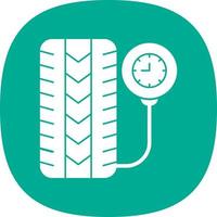 Tire Pressure Vector Icon Design