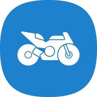 Race Bike Vector Icon Design