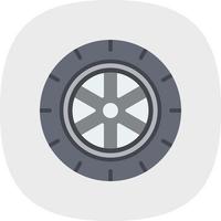 Tire Vector Icon Design