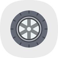 Tire Vector Icon Design