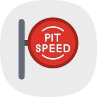 Pit Stop Vector Icon Design