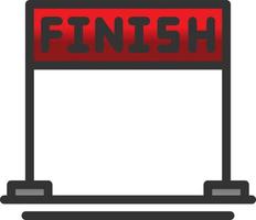 Finish Vector Icon Design