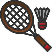 diseño de icono de vector de bádminton