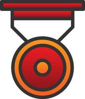 Silver Medal Vector Icon Design