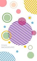 Vector of circle creative backgrounds describe a lot of memories for sociel media