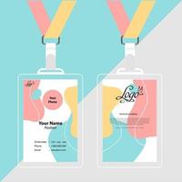 bussines id card abstract design template vector illustration