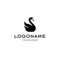 swan logo,goose or duck icon design vector in trendy and abstract luxury line outline style