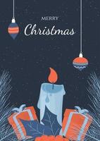 Christmas card design vector