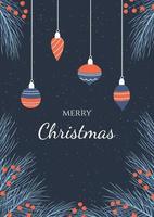 Christmas card design vector