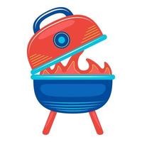 roast stove in vector illustration