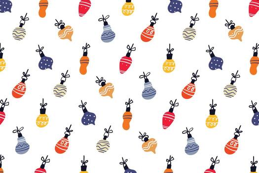 Abstract Lampion pattern background for Christmas design element vector