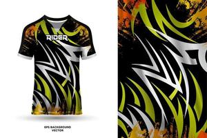 diseño moderno de camiseta de camiseta adecuado para deportes, carreras, fútbol, juegos y vectores de deportes electrónicos