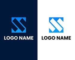 plantilla de diseño de logotipo de empresa moderna de marca de letra s vector