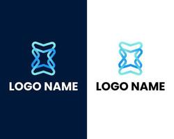 plantilla de diseño de logotipo de empresa moderna letra z y x vector