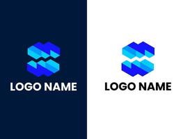 plantilla de diseño de logotipo de empresa moderna letra w y m vector