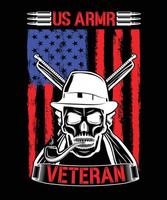 US ARMY VETERAN TSHIRT DESIGN.eps vector