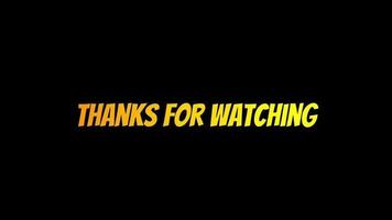 Thanks For Watching Intro and Outro Template, social media icon Pro Video