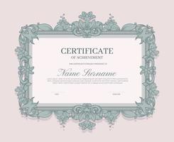 Victorian Certificate of Achievement Design vector