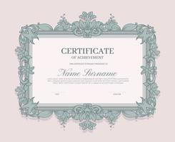 Victorian Certificate of Achievement Design vector