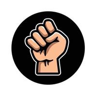 fist hand symbol vector design