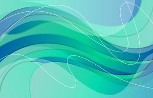 Blue Green Fluid Gradient Background vector