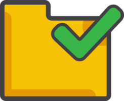 checkmark folder icon png