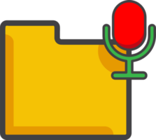 microphone folder icon png