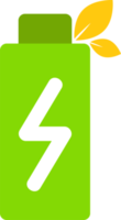 icono de batería verde png