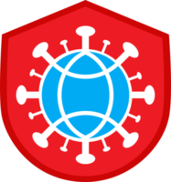 escudo de virus, icono de protección de virus png