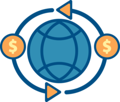 icono de globo y dinero png