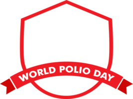 Welt-Polio-Tag-Abzeichen png