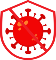 escudo de vírus, ícone de proteção contra vírus png