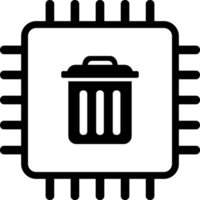 delete cpu processor icon png