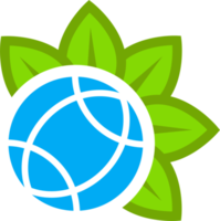 green with leaf icon png