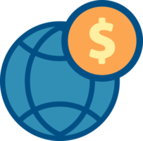 icono de globo y dinero png