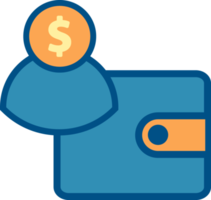 wallet and user  icon png