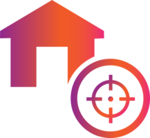 target home gradient icon png