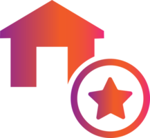 star home gradient icon png