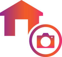 camera home gradient icon png