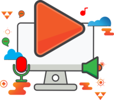 play video computer illustration png