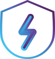 energy shield modern gradient icon png