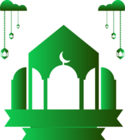 elemento de diseño de ornamento islámico png
