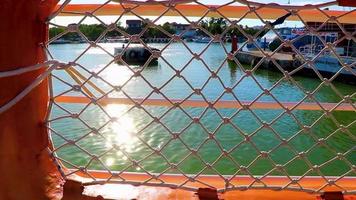 holbox quintana roo méxico 2021 viagem de barco balsa de lancha rápida de chiquila para holbox méxico. video