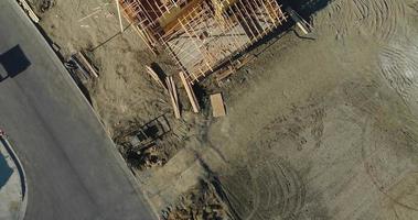 High Definition 4k Overhead of New Home Construction Sites. video