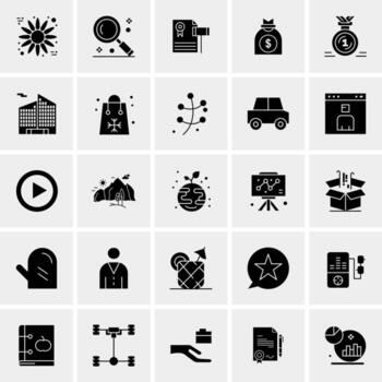 25 iconos de negocios universales vector ilustración de icono creativo para usar en proyectos relacionados con la web y dispositivos móviles