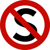 pas d'arrêt de panneau de signalisation rouge ou de panneau de signalisation. illustration de symbole de rue. png