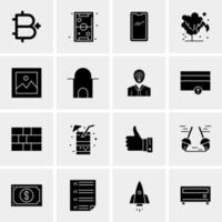 16 Universal Business Icons Vector Creative Icon Illustration to use in web and Mobile Related project